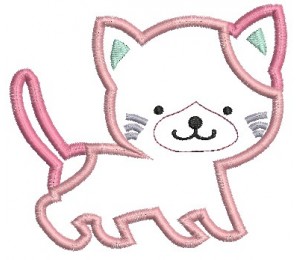 Stickdatei Kätzchen Appli